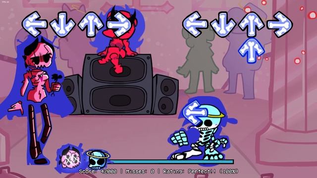 Friday Night Funkin' - Worship but everytime it's Sarvente turn a Different Skin Mod is used смотреть онлайн
