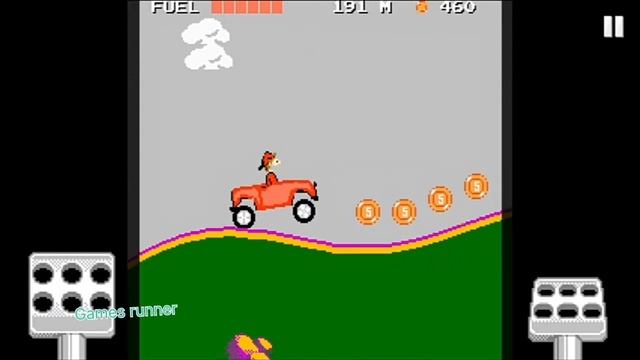 Hill Climb Racing - 8 bit JEEP Walkthrough GamePlay Android iOS смотреть онлайн