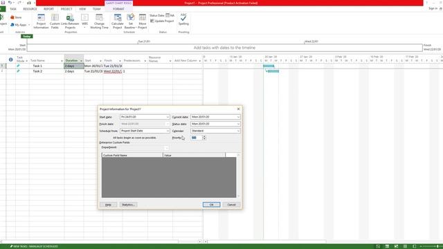 Microsoft Project - Project Information смотреть онлайн