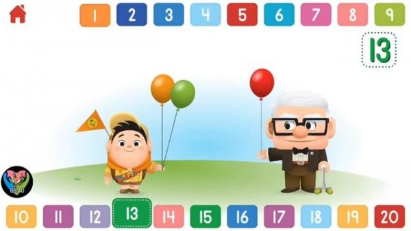 Learning Numbers 123 Fun with Disney Bubbies