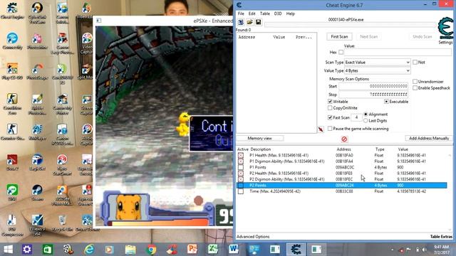 Digimon Rumble Arena (ePSXe) with Cheat Engine смотреть онлайн