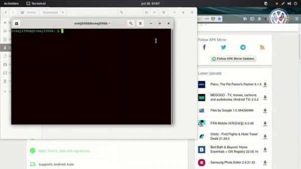 Run android apps in Debian/Linux.