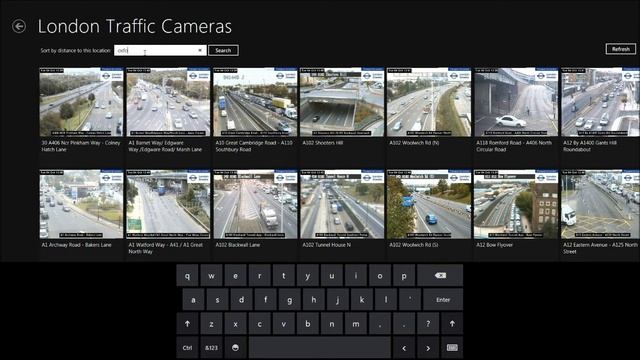 Windows 8 Metro App - London Traffic Cameras смотреть онлайн