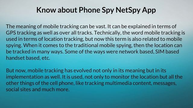 NetSpy for Spying Cell Phone смотреть онлайн