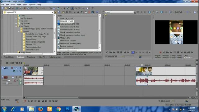 Cara Edit Video Ukuran Handphone Menjadi Layar Penuh || Sony Vegas Pro смотреть онлайн