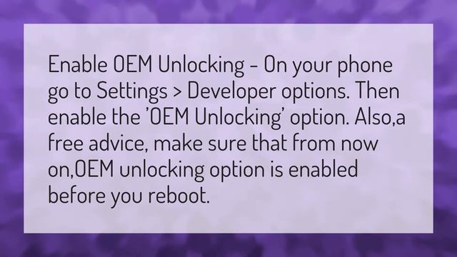 How do you fix OEM unlock is not allowed? смотреть онлайн