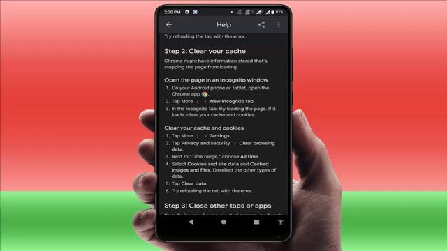 How to Fix Aw Snap Something Went Wrong Error in Google Chrome on Android Device смотреть онлайн