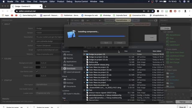 Construct 3 IOS Export (XCode)