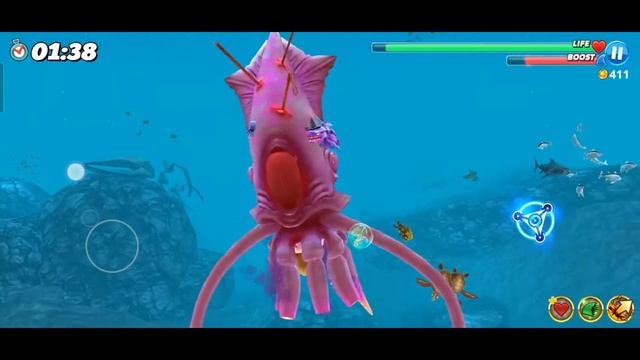 Dark Magic Shark vs Colossal Squid Boss | Hungry Shark World | @dragonheartgaming123 смотреть онлайн