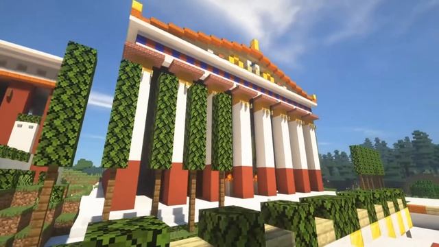 I built an Ancient Greek temple #2 ( Minecraft ) смотреть онлайн