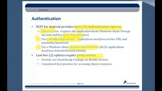 Connecting Android to Windows Azure Training Webinar - Part 2 of 7 - Intertech смотреть онлайн