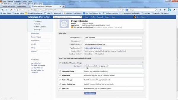 Instant App Wizard Enterprise Setup