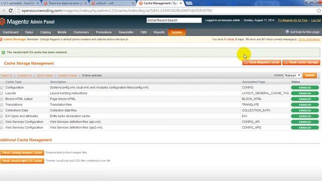 How to clear the cache in Magento смотреть онлайн