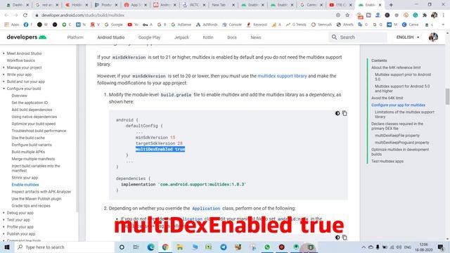 Cannot fit requested classes in a single dex file Fix in Android Studio [Solved] смотреть онлайн