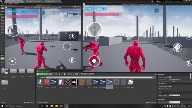 Ue4/Ue5 Player Respawn System//Android Multiplayer Ue4/ue5 Project👇🏻check Description 😊