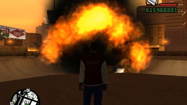 GTA SA the BIGGEST EVER nuke i made and a CLOSE UP view смотреть онлайн