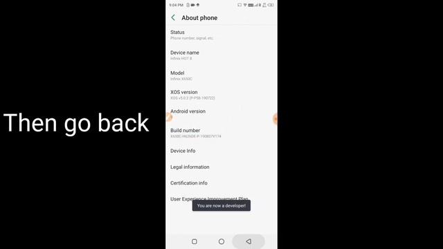 How to enable developer options in Infinix Hot 8 смотреть онлайн