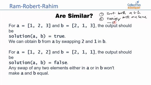 #22. Are similar arrays? | Ram, Robert & Rahim смотреть онлайн