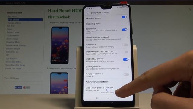 How to Restore Developer Options in HUAWEI P20 |HardReset.Info смотреть онлайн