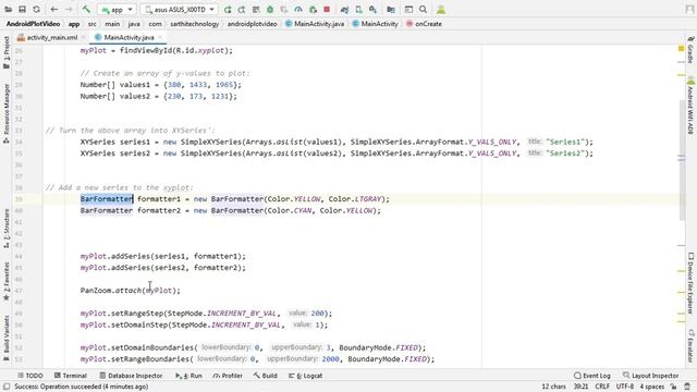 Android Plot Bar Graph Modification, AndroidPlot Bar Chart Modification смотреть онлайн