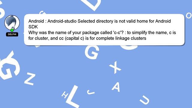 Android : Android-studio Selected directory is not valid home for Android SDK смотреть онлайн