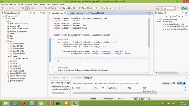 Android Developer Pemula | Make Webview смотреть онлайн