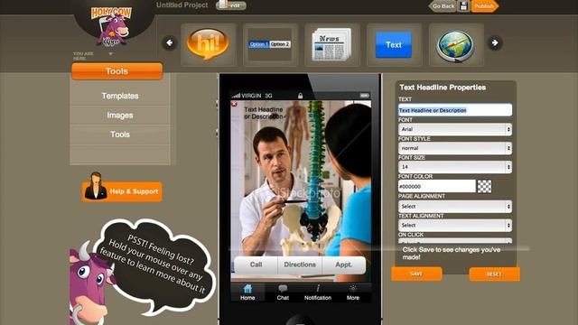 Holy Cow Apps Demo Part 1 | App Building Software | App Builder Software For iPhone & Android смотреть онлайн
