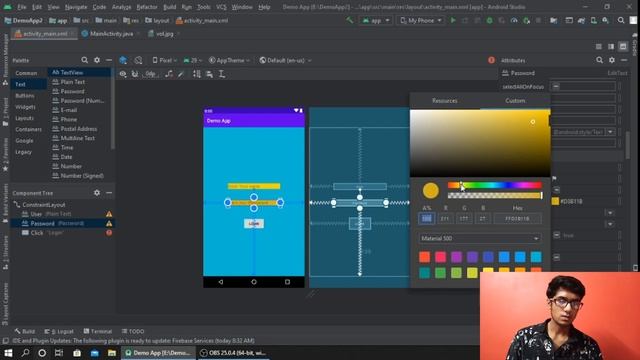 how to become an Android App Developer with Android Studio Lecture-4 Button Basic Login APP....... смотреть онлайн