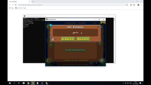 DOWNLOAD GEOMETRY DASH 2.11 WORKING LIKEBOT!! 2018 смотреть онлайн
