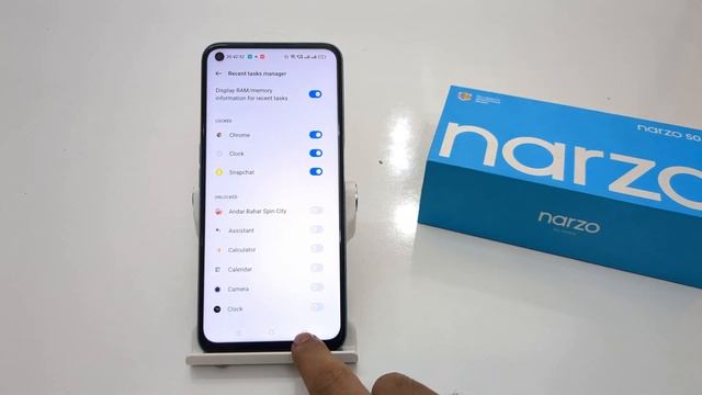 how to show available ram,memory in recent tasks in realme narzo 50,50pro show recent tasks manage смотреть онлайн