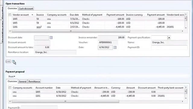 Dynamics AX 2012 - Vendor Payment Journal смотреть онлайн