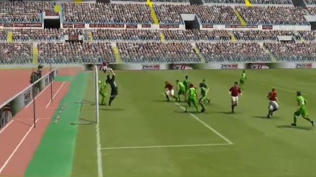 PES2009 PC - Traversa di Castolo su corner смотреть онлайн