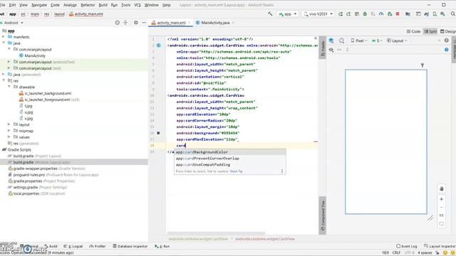 CardView UI Design Android Studio | How to use CardView in Android Studio | Card design in android смотреть онлайн