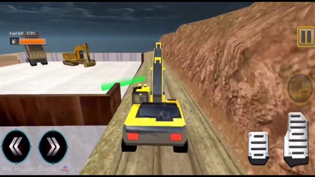 Heavy Excavator Crane Simulator 2021 - Mega Construction Road Builder - Jcb games - Android GamePla смотреть онлайн