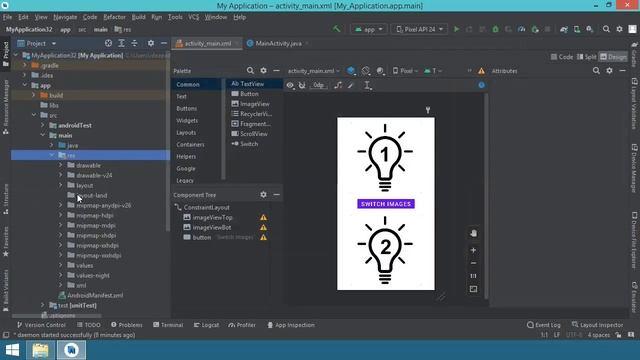 014 - How to change the user interface to Landscape in Android Studio, the easy way, full simple ap смотреть онлайн