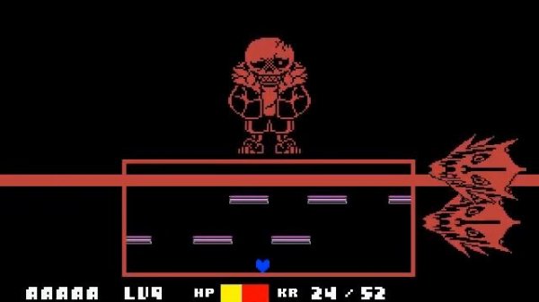 Underfell sans fight phase 1-2 full battle!