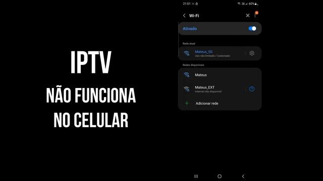 IPTV NÃO FUNCIONA NO CELULAR - RESOLVIDO смотреть онлайн
