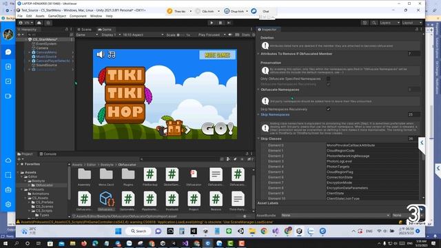 Học lập trình game unity, cách bảo vệ mã nguồn, làm nhiễu dùng Obfuscator смотреть онлайн