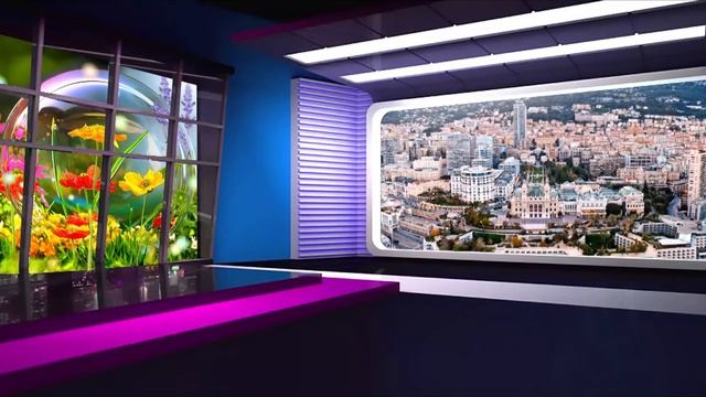 News Studio Set Background 4k, Free News Studio Green Screen смотреть онлайн