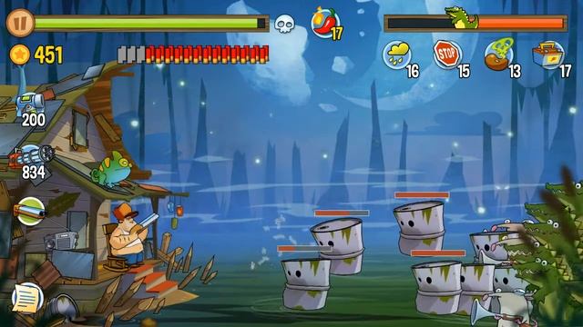 Swamp Attack - Hard Mode. Episode 3. Level 6 Gameplay Android walkthroug смотреть онлайн