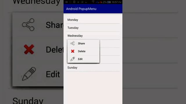 Android popup menu - Apna tutorials смотреть онлайн