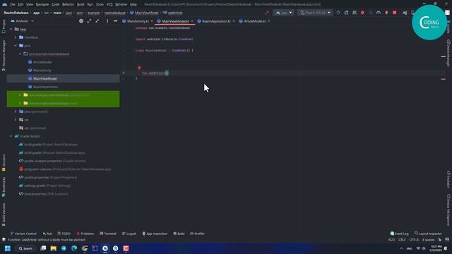 Android Realm Database Tutorial | #2 - Insert data to Realm Database in Android Studio Kotlin смотреть онлайн