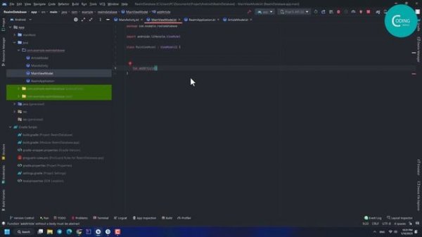 Android Realm Database Tutorial | #2 - Insert data to Realm Database in Android Studio Kotlin