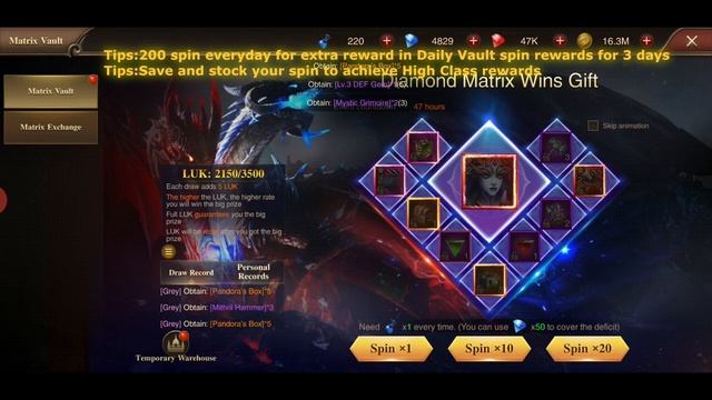 Dragon Storm Fantasy - SSS FALLEN ANGEL WINGS DIAMOND MATRIX смотреть онлайн