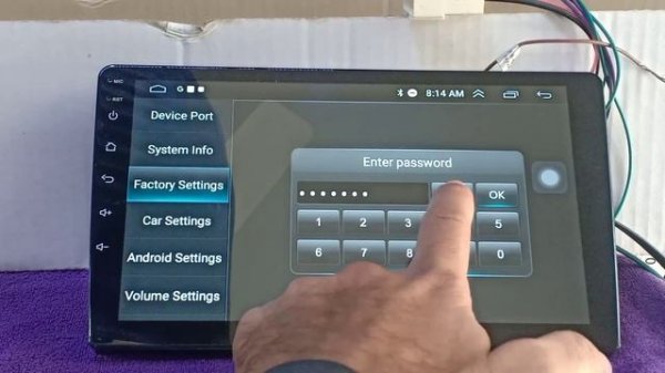 Factory reset Android head unit