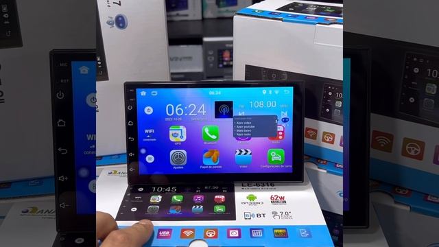 Multimidia universal slim 2din 7p LELONG LE-6317 ANDROID 14 / 2gb /32gb / Carplay android auto -Voz смотреть онлайн