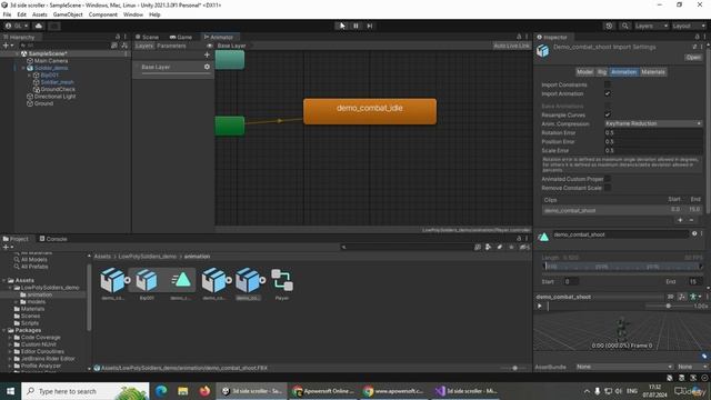 Make 2.5D Side Scroller in Unity 6. Adding animations смотреть онлайн