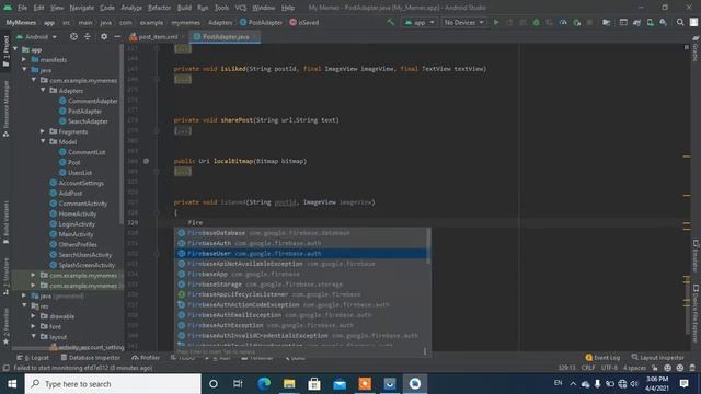 MyMemes-Social media app in android studio | Add to favourites function смотреть онлайн