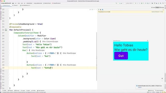 Die drei wichtigsten Elemente für dein UI-Design - Row, Column, Box - Jetpack Compose UI Design #02 смотреть онлайн