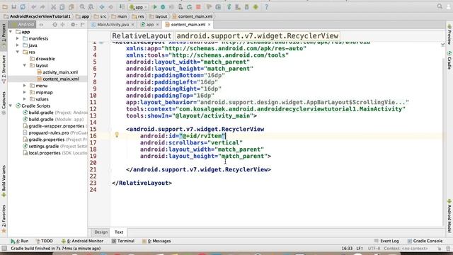Multiple Items in Listview (RecyclerView) in Android Studio - Part 1 смотреть онлайн